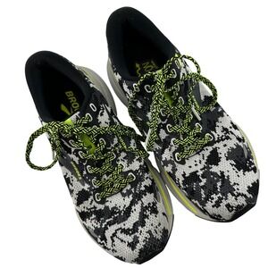 Brooks Ghost 15 Women Running Shoes Black White Neon Size 6.5 Medium EU 37.5‎